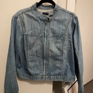 Vintage Y2K Denim Moto Jacket